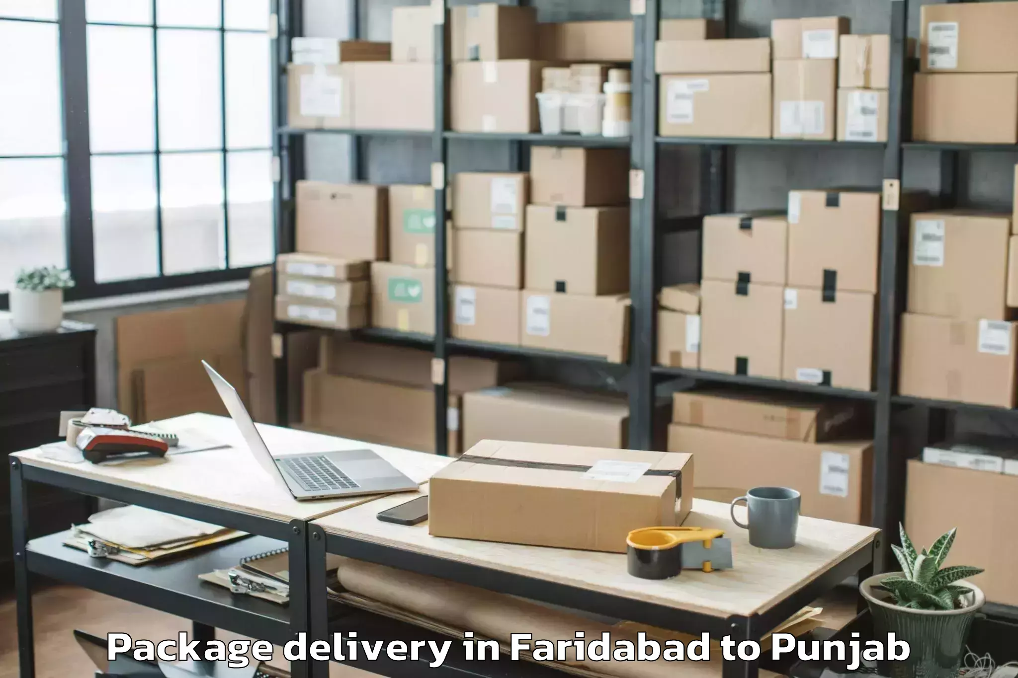 Book Faridabad to Jainpur Package Delivery Online